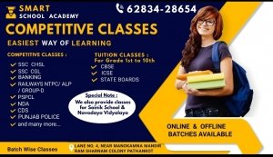 Smart School Academy - Best SSC, RRB, CDS, NDA, AFCAT, Sainik School, JNV Coaching Institute in Pathankot