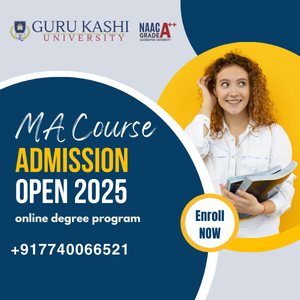 Master of Arts (MA) in Economics Online Course Admission, Fees at Guru Kashi University - Enroll Now