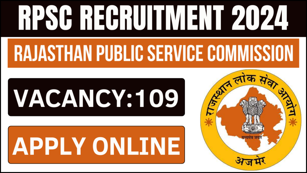 RPSC Recruitment Deputy Jailor & VP/Superintendent Online Form 2024, Apply Now