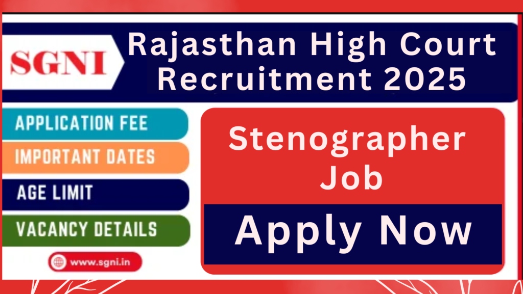 Rajasthan High Court Recruitment 2025