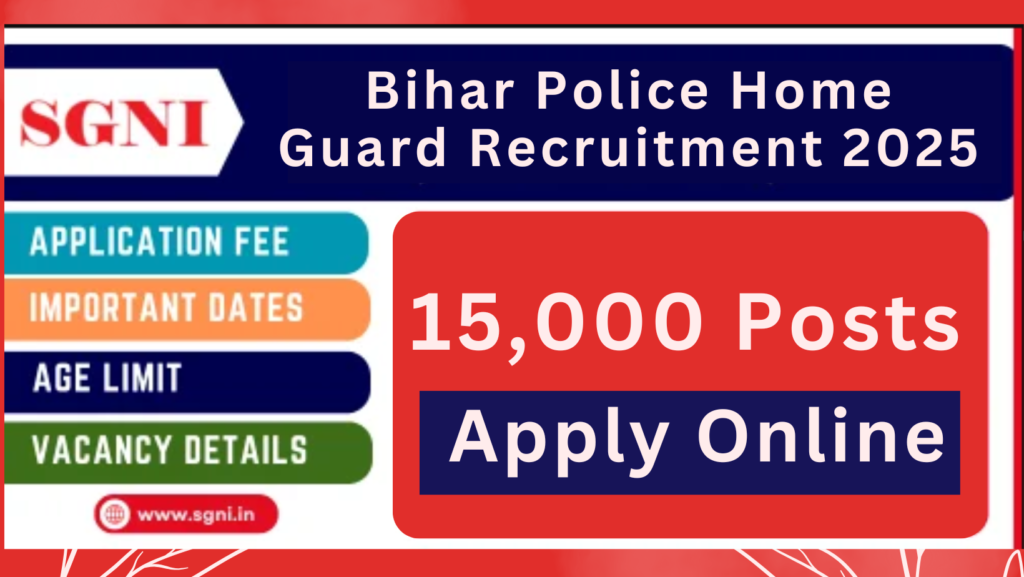 Bihar Police Home Guard Recruitment 2024 – Apply Online