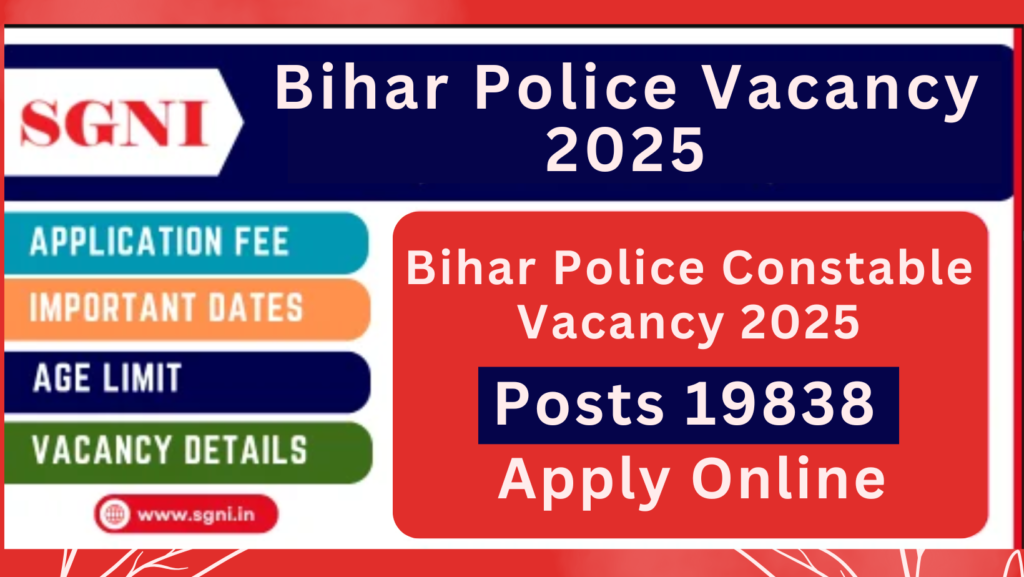 Bihar Police Constable Vacancy 2025